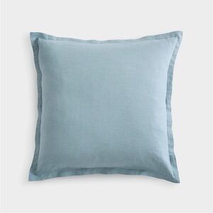 NWOT Quince European Linen Euro Shams in Dusty Blue Set of 2